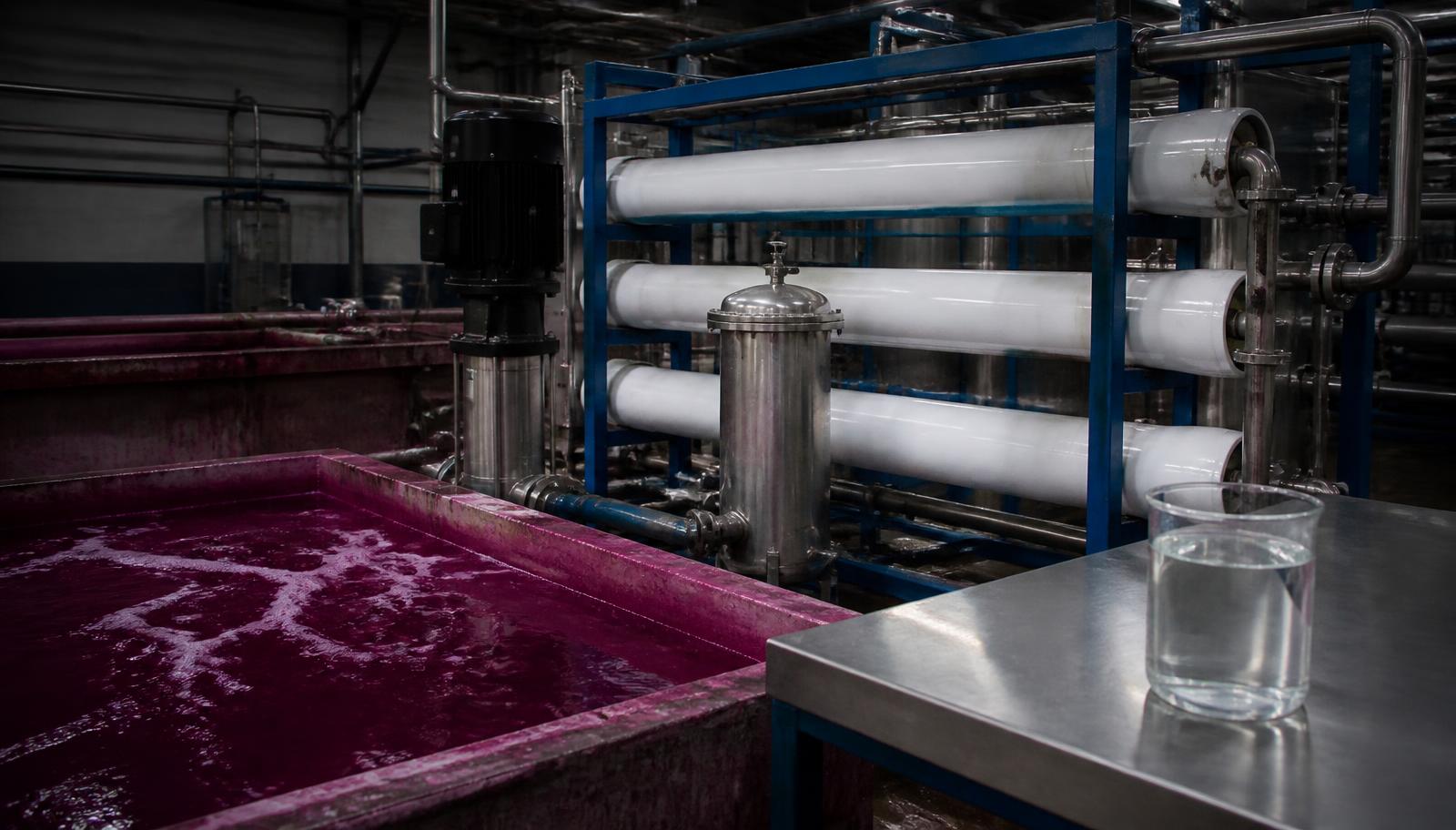 Textile dyeing & printing · Water reuse installation reference